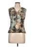 Kasper Teal Sleeveless Blouse Size 10 Petite - photo 1