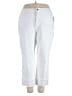 John Mark Solid White Jeans Size 22 - photo 1