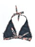 Unbranded Hearts Gray Orange Swimsuit Top Size L - photo 2