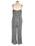 LOFT Beach 100% Rayon Animal Print Gray Jumpsuit Size M - photo 2