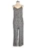 LOFT Beach 100% Rayon Animal Print Gray Jumpsuit Size M - photo 1