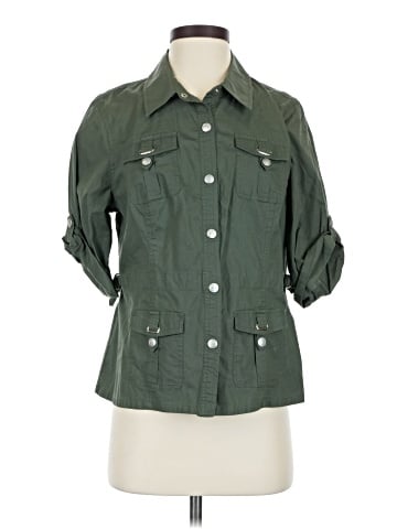 Christopher & Banks 3/4 Sleeve Button-Down Shirt (view 1)