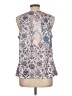 Unbranded 100% Polyester Gray Sleeveless Blouse Size L - photo 2
