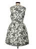 Akaiv 100% Polyester Paisley Gray Cocktail Dress Size S - photo 2