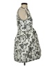 Akaiv 100% Polyester Paisley Gray Cocktail Dress Size S - photo 4