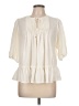 Tommy Hilfiger 100% Polyester Ivory 3/4 Sleeve Blouse Size L - photo 1
