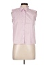 DKNY Pink Sleeveless Button-Down Shirt Size 10 - photo 1