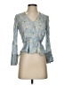 Zara Blue 3/4 Sleeve Blouse Size S - photo 1
