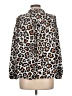 Cooper & Ella 100% Polyester Animal Print Silver Long Sleeve Blouse Size Lg (3) - photo 2