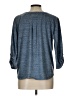 Christopher & Banks Blue Long Sleeve Henley Size L - photo 2