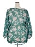 Torrid Green 3/4 Sleeve Blouse Size 2X Plus (2) - photo 2