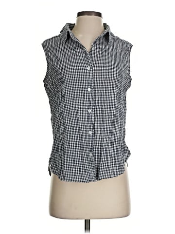 Lulu-B Sleeveless Button-Down Shirt (view 1)