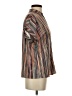 Unbranded Stripes Brown Short Sleeve Blouse Size S - photo 4