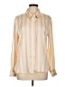 A New Day 100% Recycled Polyester Stripes Ivory Long Sleeve Blouse Size L - photo 1