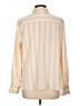 A New Day 100% Recycled Polyester Stripes Ivory Long Sleeve Blouse Size L - photo 2