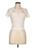 Caution to the Wind Ivory Short Sleeve Top Size L - photo 1
