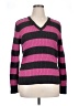 Jeanne Pierre Stripes Pink Pullover Sweater Size XL - photo 1