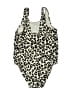 Old Navy Animal Print Ivory One Piece Swimsuit Size 3T - photo 2