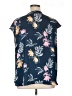 Apt. 9 100% Polyester Floral Blue Short Sleeve Blouse Size 1X - photo 2