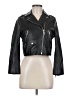 Lab 100% Leather Black Jacket Size UK 10 / US 6 - photo 1