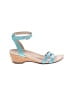 Vionic 100% Leather Teal Wedges Size 8 1/2 - photo 1