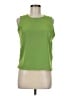 Notations 100% Polyester Green Sleeveless Blouse Size M (petite) - photo 1