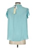 Rachel Zoe 100% Polyester Teal Short Sleeve Blouse Size S - photo 2