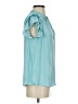Rachel Zoe 100% Polyester Teal Short Sleeve Blouse Size S - photo 4