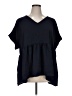 chic soul (chicsoul.com) 100% Polyester Black Short Sleeve Blouse Size 1X - photo 1