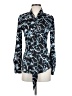 Hawes & Curtis Print Blue Long Sleeve Blouse Size UK 6 / US 2 - photo 1