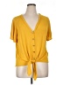 Green Envelope Yellow Short Sleeve Top Size 1X - photo 1