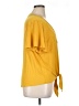 Green Envelope Yellow Short Sleeve Top Size 1X - photo 4