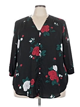 Torrid 3/4 Sleeve Blouse (view 1)