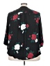 Torrid 100% Polyester Floral Black 3/4 Sleeve Blouse Size 3X Plus (3) - photo 2