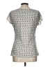 NY&C 100% Polyester Houndstooth Silver Short Sleeve T-Shirt Size L - photo 2