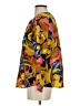 Blue Illusion Floral Yellow Long Sleeve Blouse Size XS - photo 5