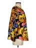 Blue Illusion Floral Yellow Long Sleeve Blouse Size XS - photo 4