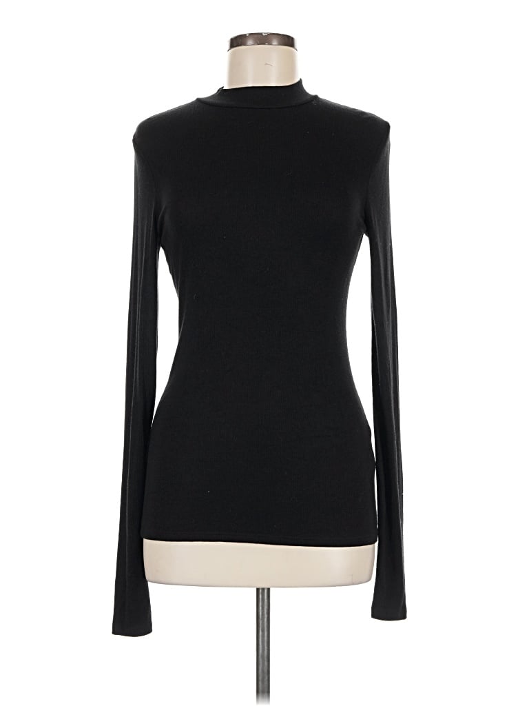 Pre-owned Pure And Good Long Sleeve Turtleneck In Black