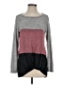 Red Lolly Color Block Gray Pullover Sweater Size S - photo 1