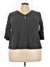 Purejill Gray 3/4 Sleeve Top Size 3X - photo 1