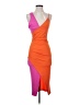 Shein Color Block Orange Cocktail Dress Size XS - photo 1