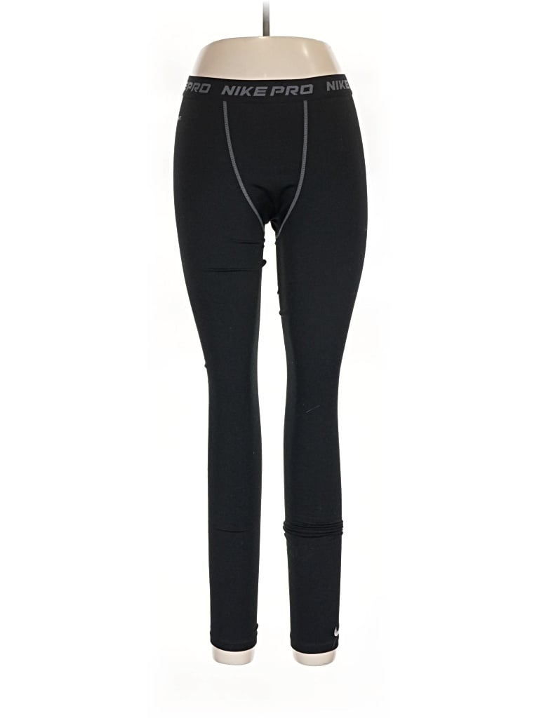 Pre-owned Nike Active Pants In Black