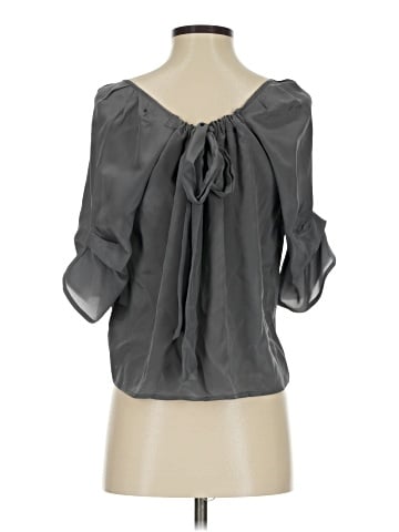 Lost April 3/4 Sleeve Silk Top (view 2)