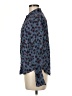 J.Crew Animal Print Blue Long Sleeve Blouse Size M - photo 5