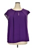 Kasper 100% Polyester Purple Sleeveless Blouse Size 2X - photo 1