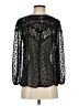 HD in Paris 100% Polyester Polka Dots Black Long Sleeve Blouse Size 2 - photo 1