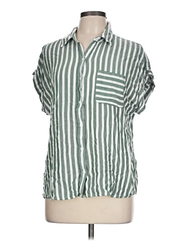 Cosmic Blue Love Short Sleeve Blouse (view 1)