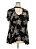 Torrid Floral Black Short Sleeve Blouse Size 2X Plus (2) - photo 1