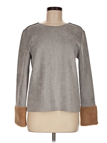 Zara W&B Collection Long Sleeve Top (view 1)