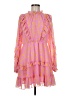 Scoop Polka Dots Pink Cocktail Dress Size M - photo 1